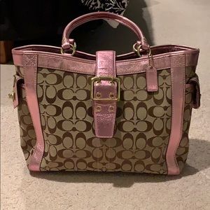 Coach Metallic Pink bag